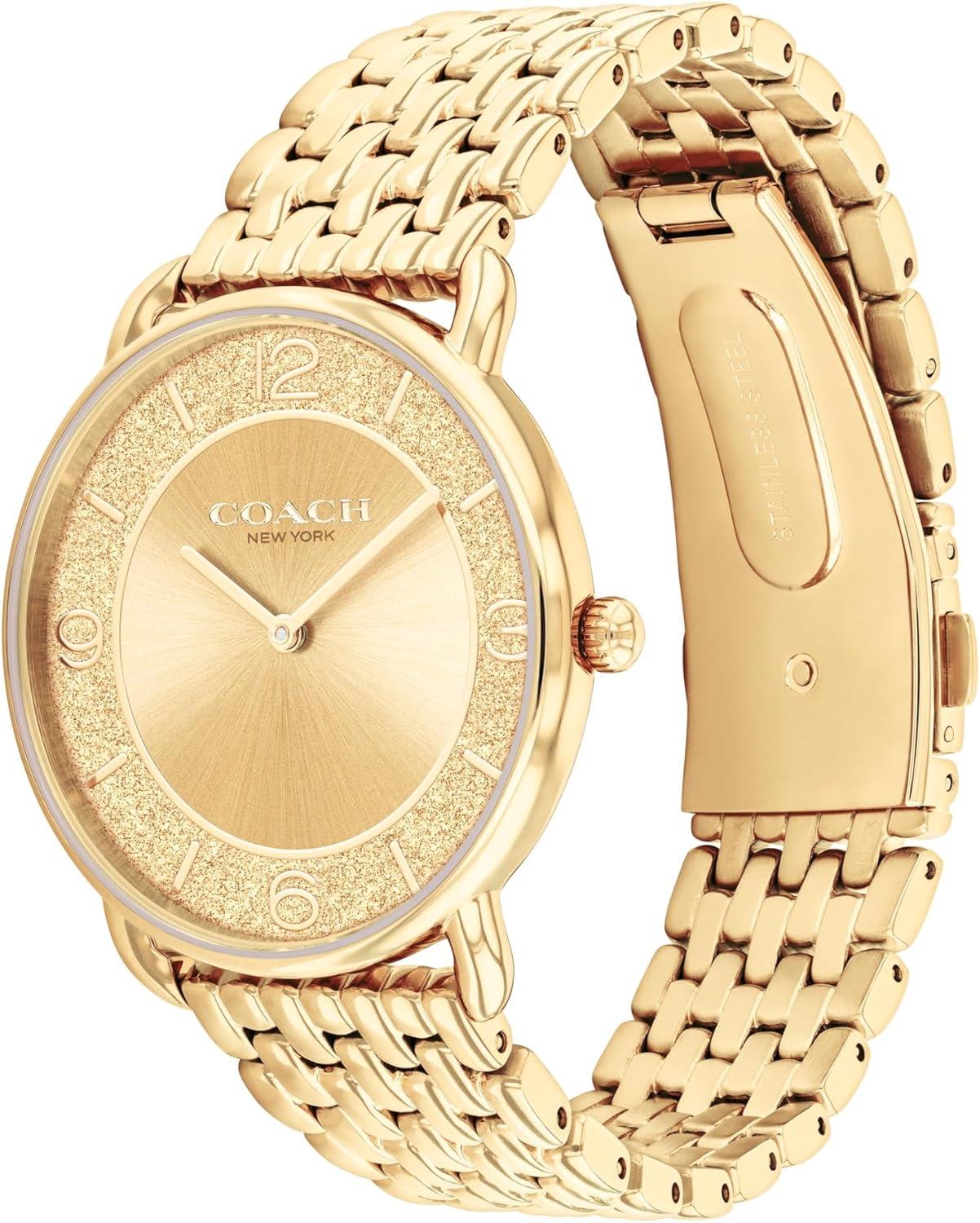 imageCoach Elliot Womens 2H Quartz Watch  Stainless Steel Bracelet  Water Resistant up to 3ATM30 Meters  Premium Fashion  Classic Minimalist Design for Everyday Wear  28mm