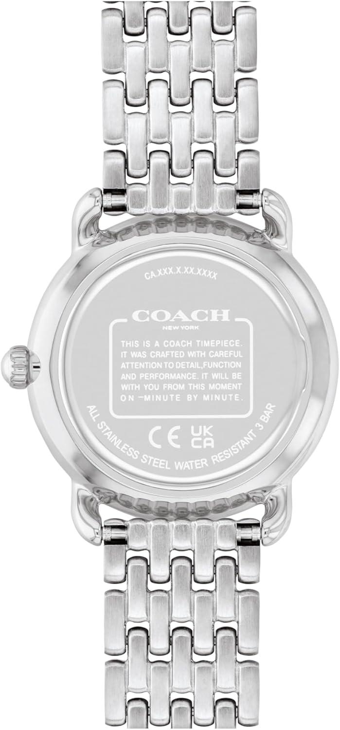 imageCoach Elliot Womens 2H Quartz Watch  Stainless Steel Bracelet  Water Resistant up to 3ATM30 Meters  Premium Fashion  Classic Minimalist Design for Everyday Wear  Gift for Her  28mm