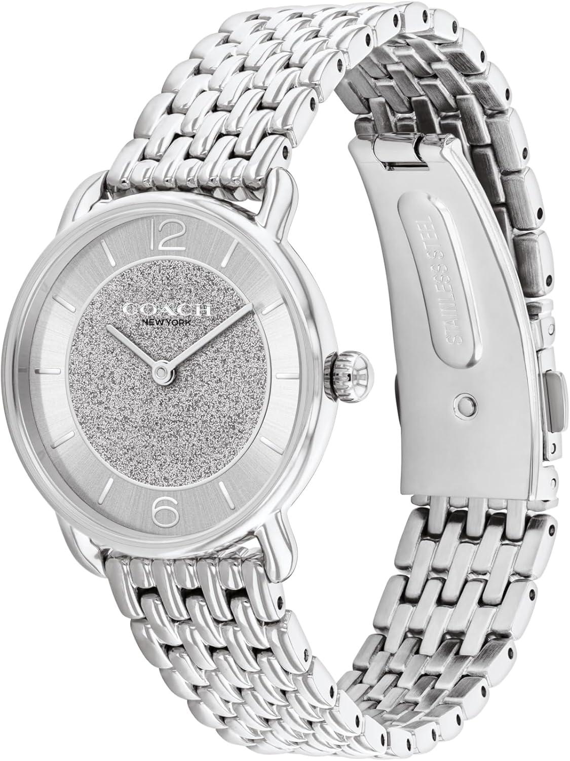 imageCoach Elliot Womens 2H Quartz Watch  Stainless Steel Bracelet  Water Resistant up to 3ATM30 Meters  Premium Fashion  Classic Minimalist Design for Everyday Wear  Gift for Her  28mm