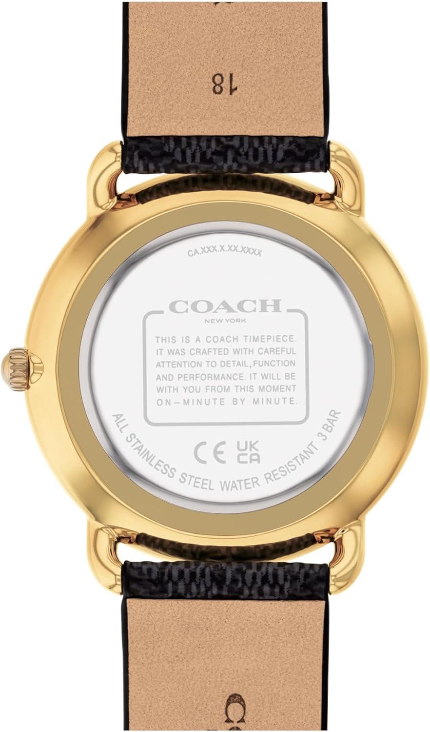imageCoach Elliot Womens Watch  A Blend of Elegance and Sophistication  Premium Quality Timepiece for Daily Wear  WaterResistant  36 mmBlack