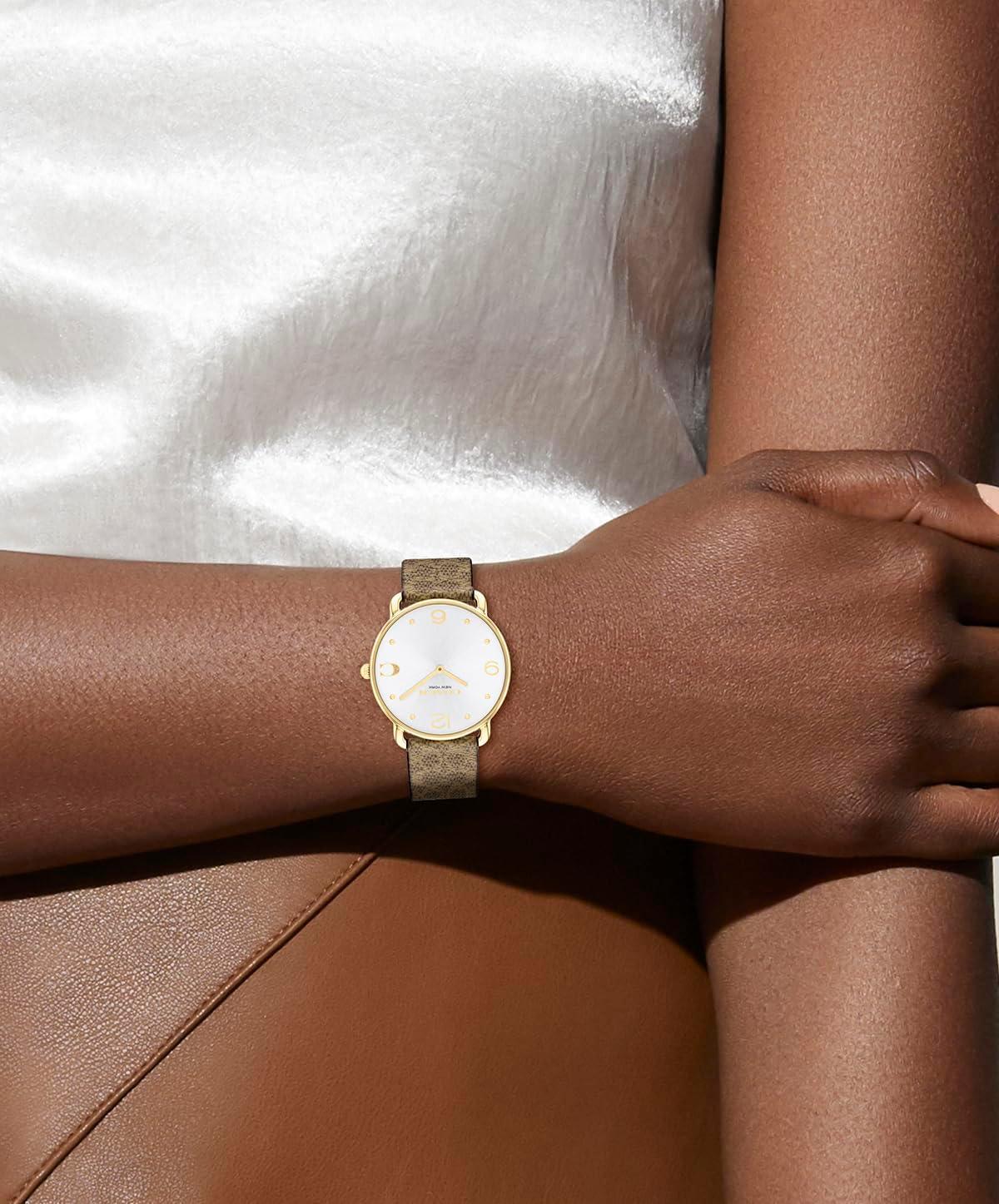 imageCoach Elliot Womens Watch  A Blend of Elegance and Sophistication  Premium Quality Timepiece for Daily Wear  WaterResistant  36 mmBrown