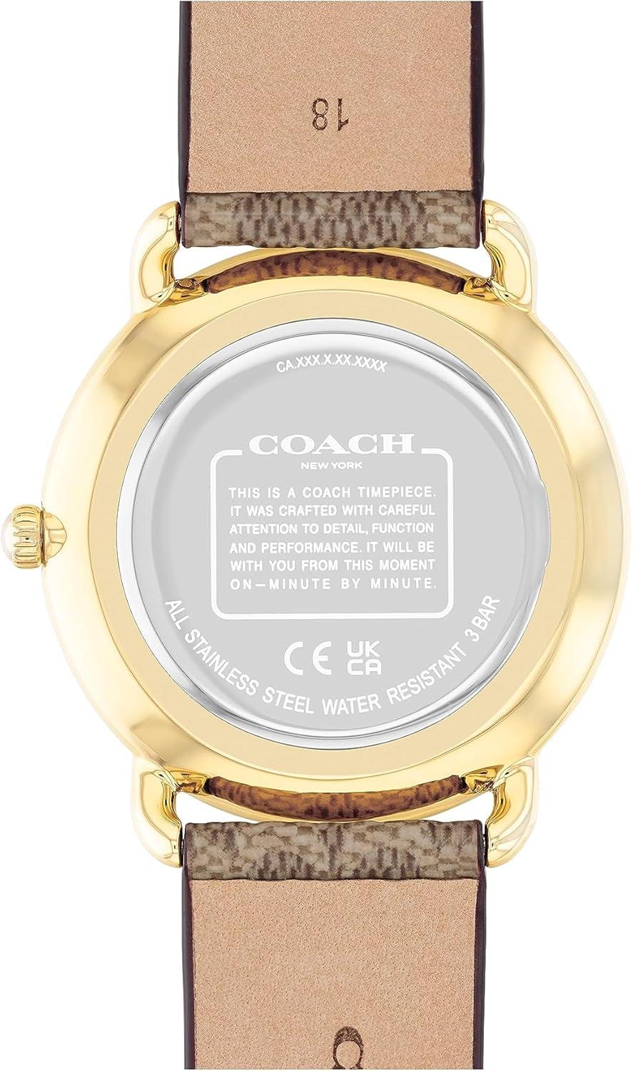 imageCoach Elliot Womens Watch  A Blend of Elegance and Sophistication  Premium Quality Timepiece for Daily Wear  WaterResistant  36 mmBrown