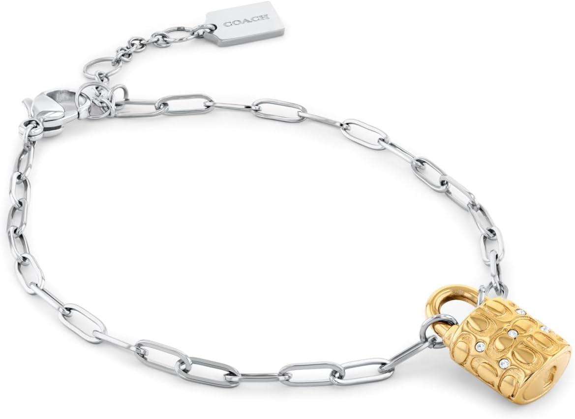 imageCoach Elliot Womens Watch and Jewelry Gift Set  Adjustable Slider Bracelet Signature Charm  2H Quartz Watch  Mesh Bracelet  3ATM Water Resistant  Designed for Day or Night  28mm