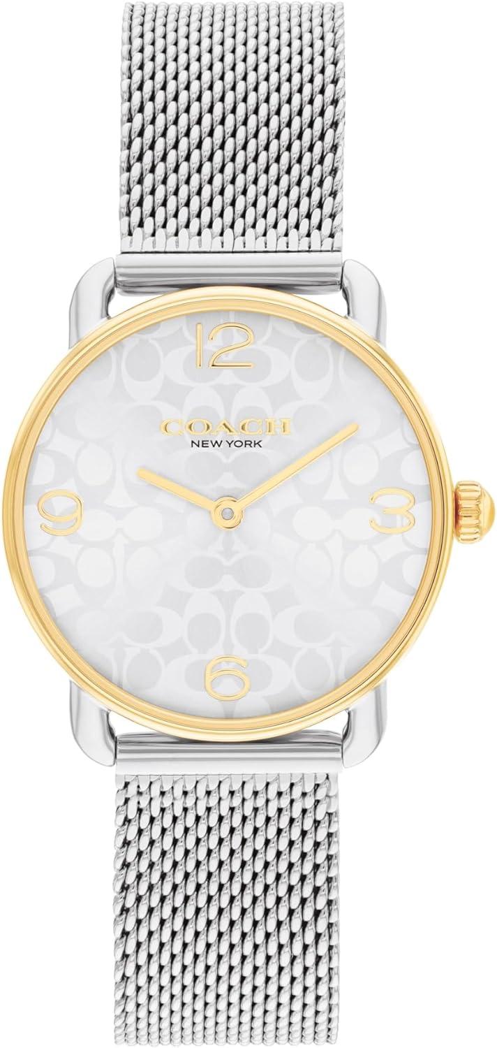 imageCoach Elliot Womens Watch and Jewelry Gift Set  Adjustable Slider Bracelet Signature Charm  2H Quartz Watch  Mesh Bracelet  3ATM Water Resistant  Designed for Day or Night  28mm