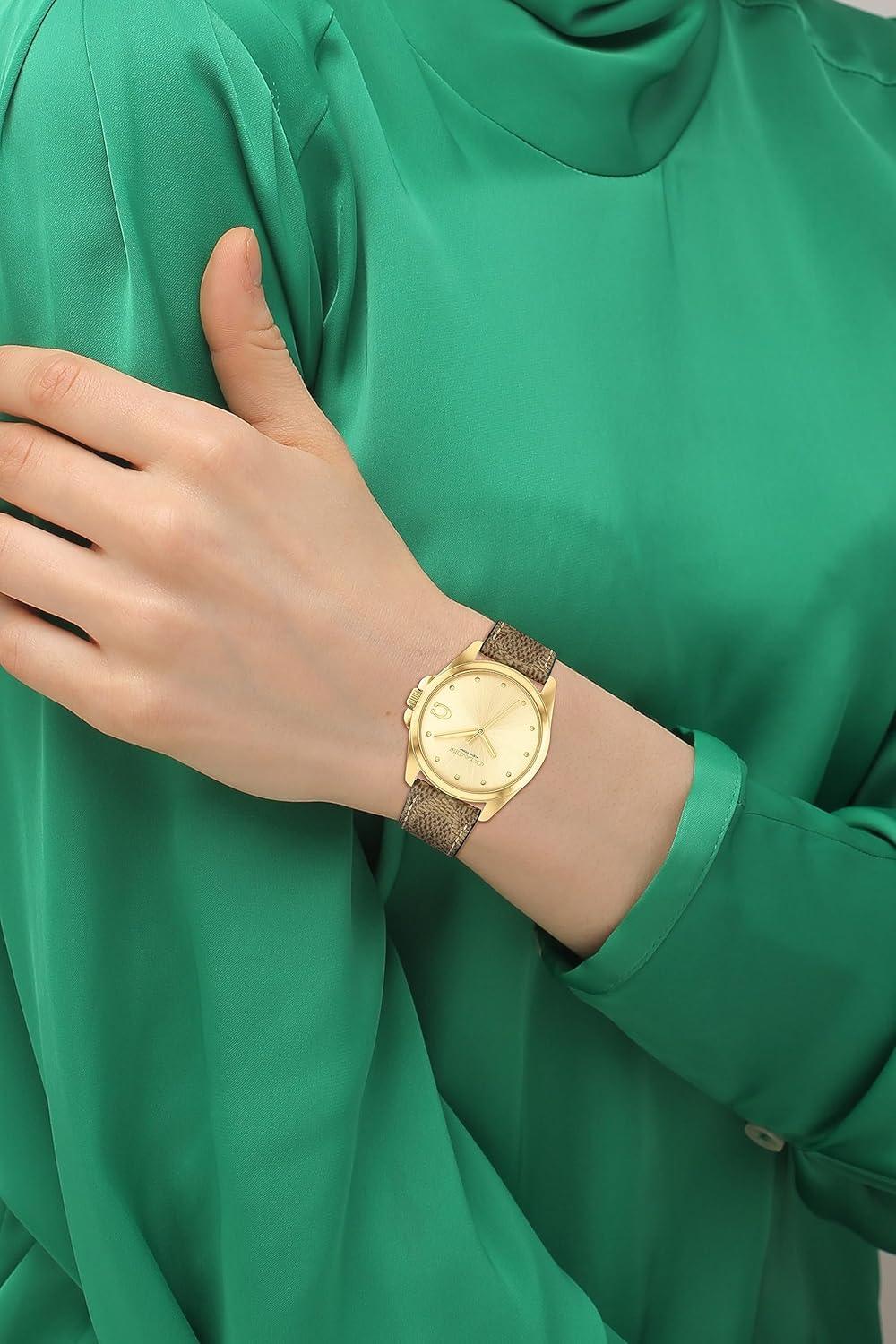 imageCoach Greyson Womens Watch  Enhancing Elegance for Every Event  Water ResistantBrown