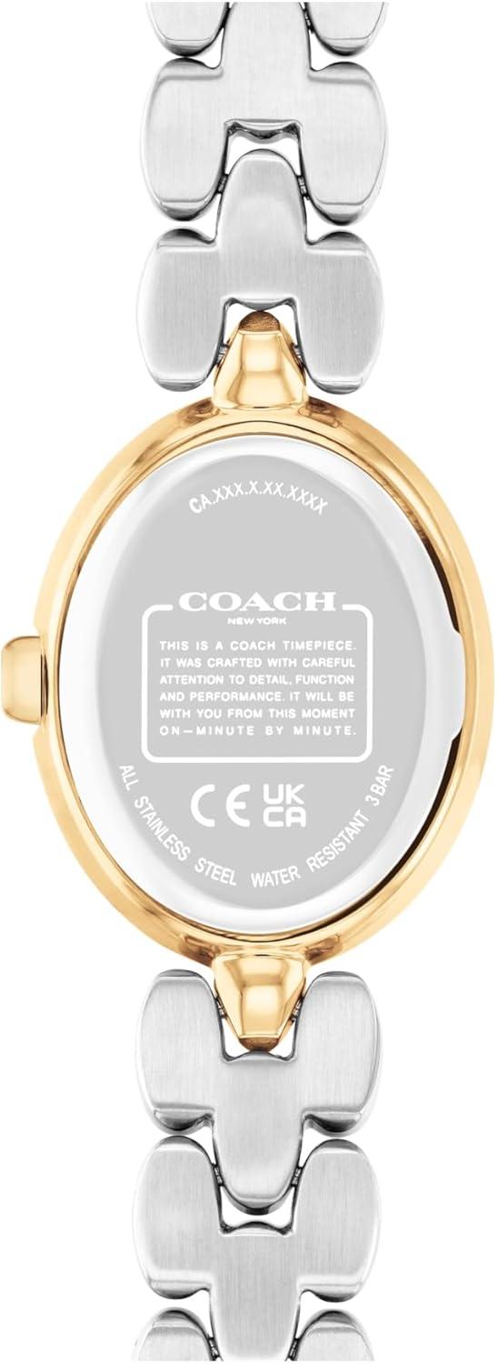 imageCoach Sammy Womens  2H Quartz Watch  Stainless Steel Bracelet  Water Resistant up to 3ATM30 Meters  Gift for Her  Modern Design  Perfect for Everyday Wear  225mmTwo Tone
