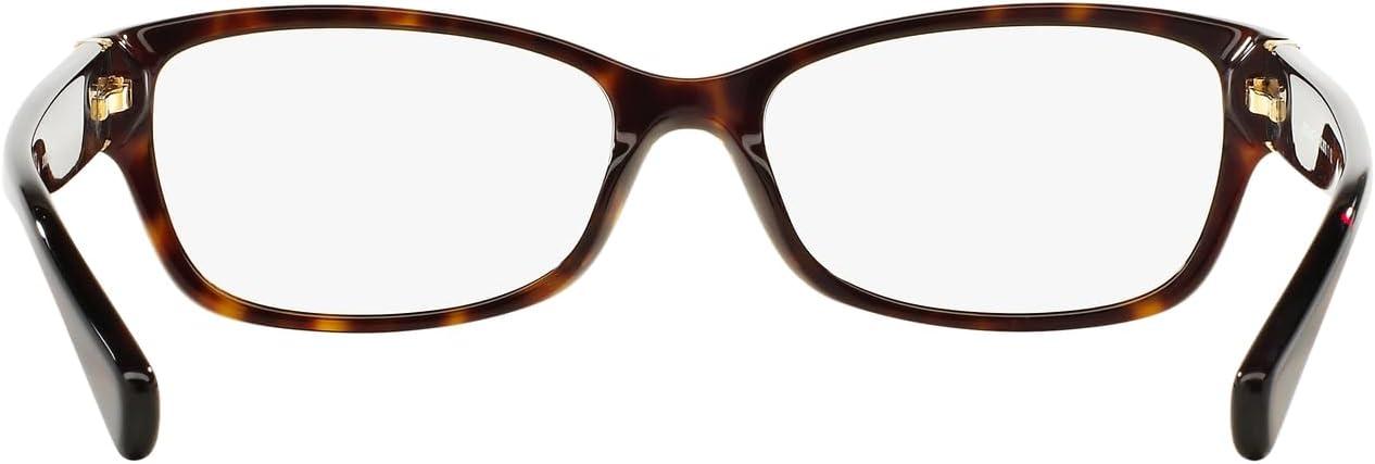 imageCoach Womens Hc6078 Rectangular Prescription Eyewear FramesDark TortoiseDemo Lens