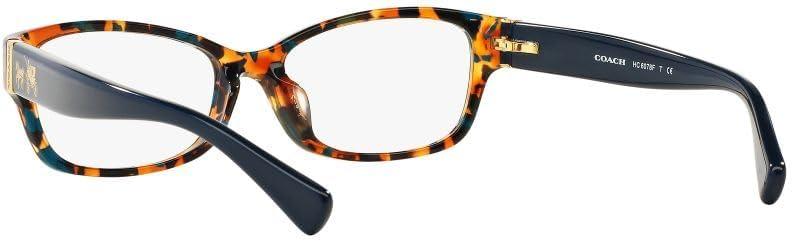 imageCoach Womens Hc6078 Rectangular Prescription Eyewear FramesTeal Confetti TortoiseDemo Lens