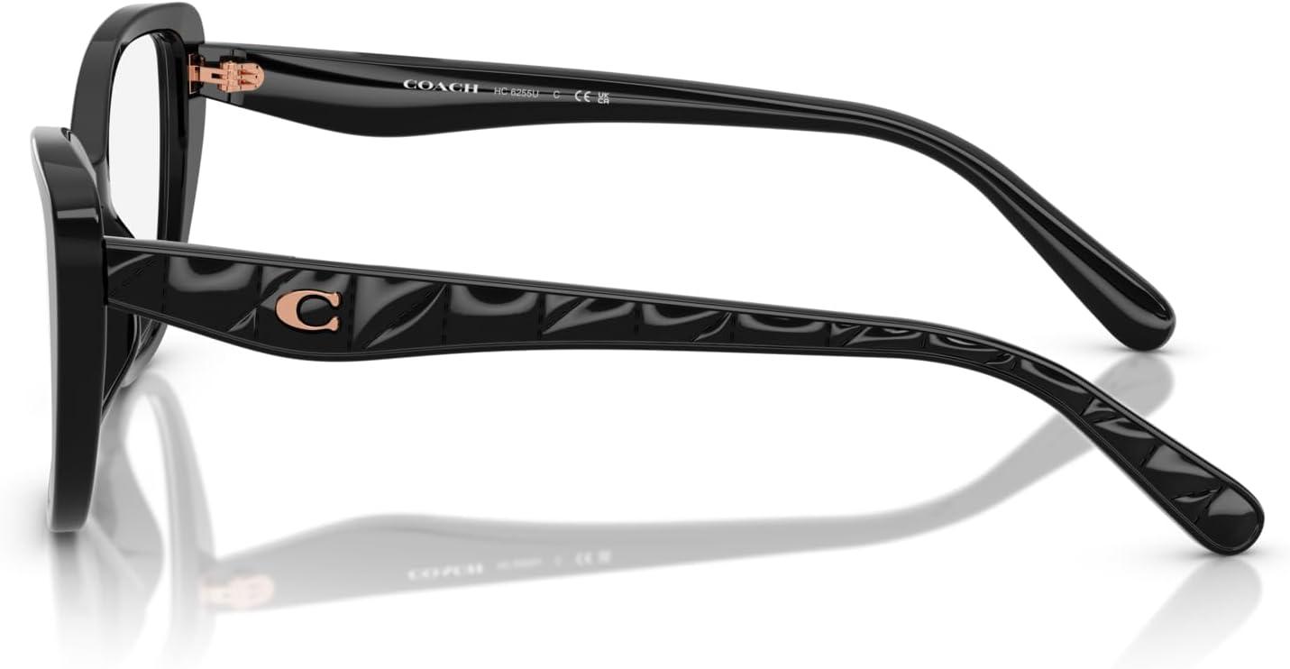 imageCoach Womens Hc6255u Universal Fit Cat Eye Prescription Eyewear FramesBlackDemo Lens