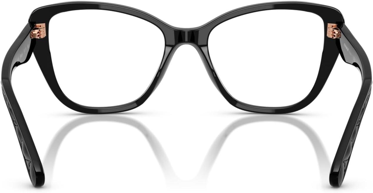 imageCoach Womens Hc6255u Universal Fit Cat Eye Prescription Eyewear FramesBlackDemo Lens