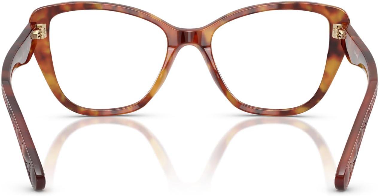 imageCoach Womens Hc6255u Universal Fit Cat Eye Prescription Eyewear FramesCaramel TortoiseDemo Lens