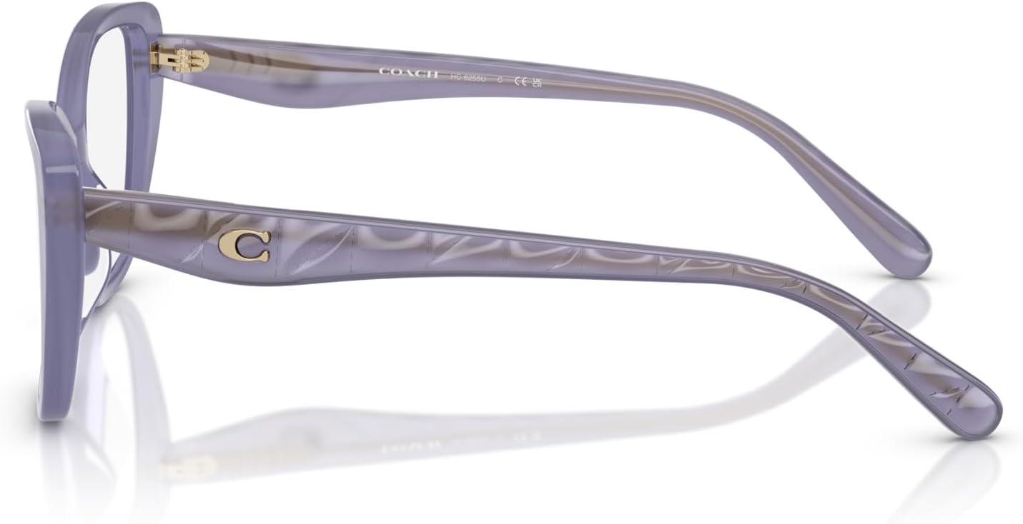 imageCoach Womens Hc6255u Universal Fit Cat Eye Prescription Eyewear FramesMilky LavenderDemo Lens