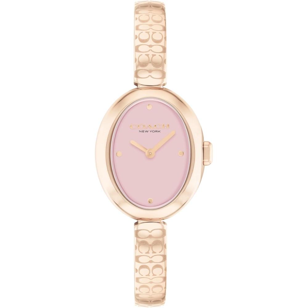 imageCOACH Sammy Womens 2H Quartz Watch  JewelryInspired 225mm Bangle Watch  Modern and Elegant Everyday Timepiece  Gift for HerCarnation Gold