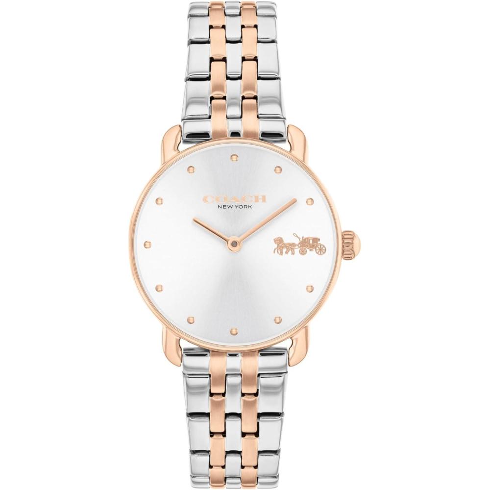 imageCoach Elliot Womens Watch  2H Quartz Watch with Link Bracelet  Water Resistant 3 ATM30 Meters  Premium Fashion  Classic Minimalist Design for Everyday Wear  28mm Small