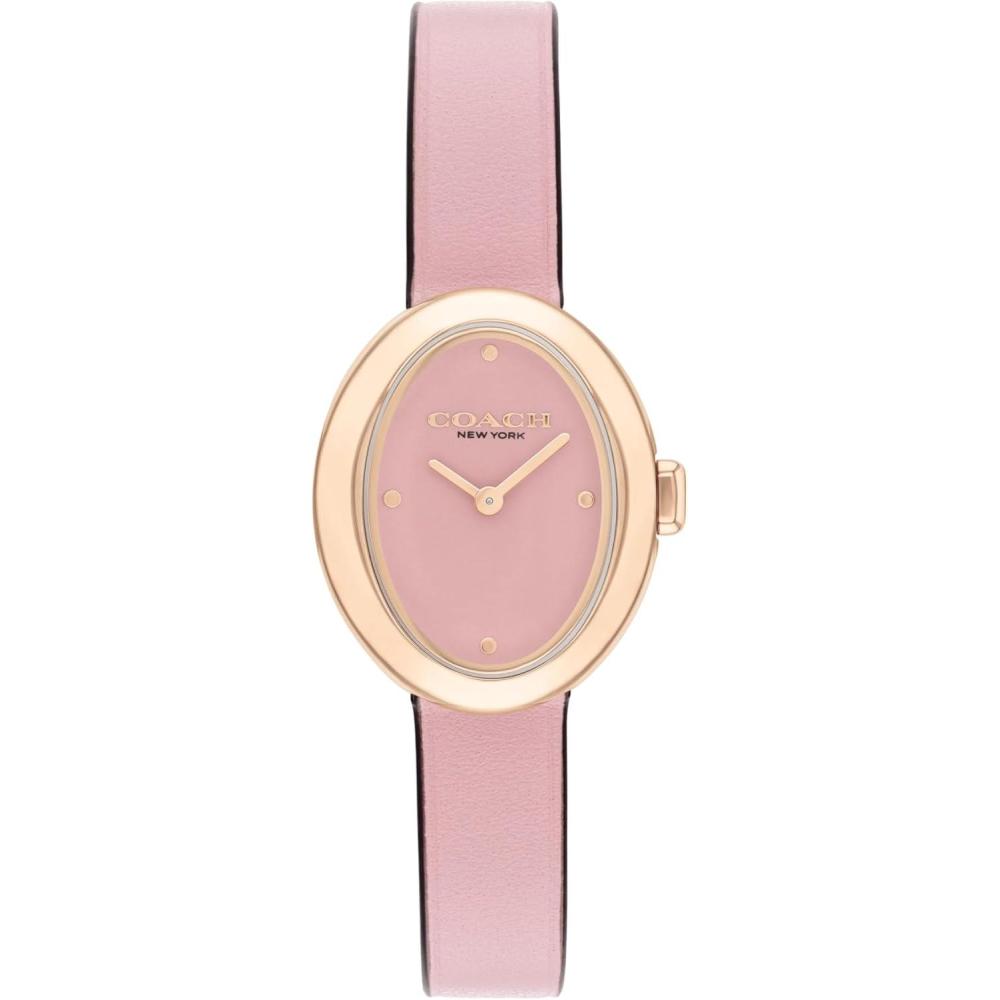 imageCoach Sammy Womens  2H Quartz Watch  Calfskin Leather Strap  Water Resistant up to 3ATM30 Meters  Gift for Her  Modern Design  Perfect for Everyday Wear  225mmBlush