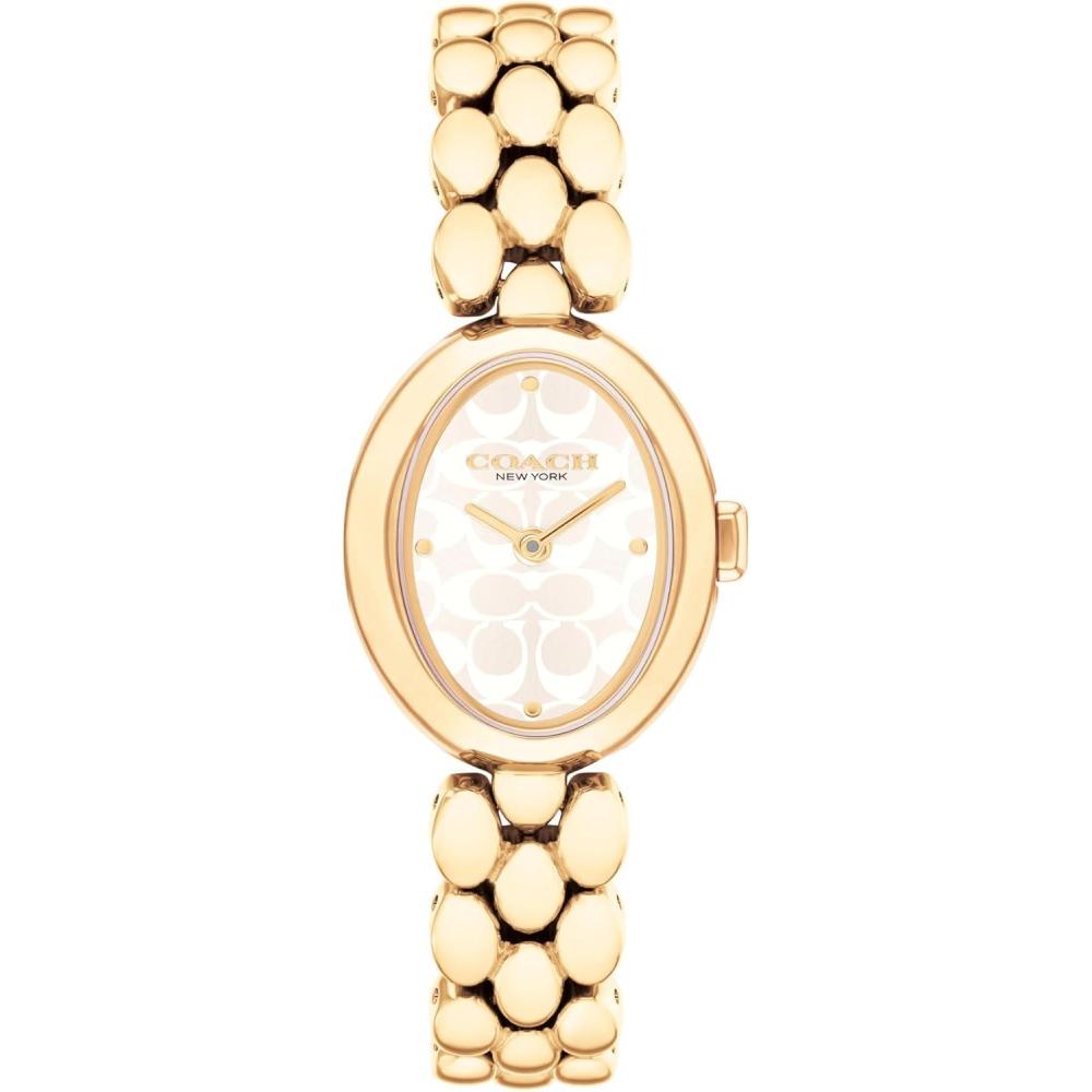 imageCoach Sammy Womens  2H Quartz Watch  Stainless Steel Bracelet  Water Resistant up to 3ATM30 Meters  Gift for Her  Modern Design  Perfect for Everyday Wear  225mmGold Plated