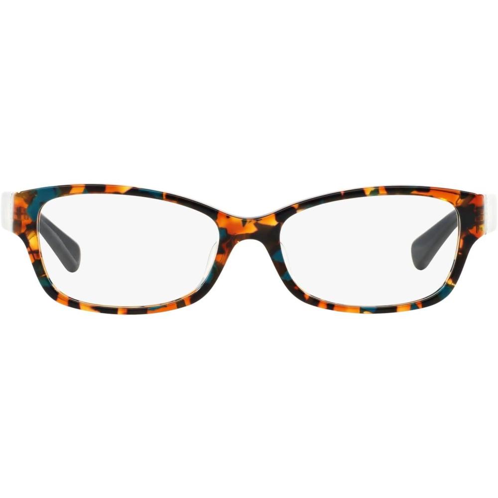 imageCoach Womens Hc6078 Rectangular Prescription Eyewear FramesTeal Confetti TortoiseDemo Lens