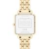 imageCOACH Cass Womens 2H Quartz Watch  28mm Square Stainless Steel Bracelet  Premium Fashion Timepiece  Gift for HerGold Plated