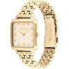 imageCOACH Cass Womens 2H Quartz Watch  28mm Square Stainless Steel Bracelet  Premium Fashion Timepiece  Gift for HerGold Plated