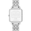 imageCOACH Cass Womens 2H Quartz Watch  28mm Square Stainless Steel Bracelet  Premium Fashion Timepiece  Gift for HerSilver