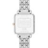 imageCOACH Cass Womens 2H Quartz Watch  28mm Square Stainless Steel Bracelet  Premium Fashion Timepiece  Gift for HerSilverCarnation Gold