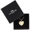 imageCOACH Womens Heart Watch Necklace  28mm 2H Quartz Watch with Stainless Steel Jewelry Chain  Gold Heart Design  Timeless Elegance  Gift for HerSilver
