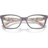 imageCoach Womens Hc6248u Rivet Universal Fit Cat Eye Prescription Eyewear FramesMilky VioletFloral FieldDemo Lens