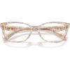 imageCoach Womens Hc6248u Rivet Universal Fit Cat Eye Prescription Eyewear FramesTransparentFloral FieldDemo Lens