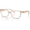 imageCoach Womens Hc6248u Rivet Universal Fit Cat Eye Prescription Eyewear FramesTransparentFloral FieldDemo Lens