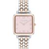 imageCOACH Cass Womens 2H Quartz Watch  28mm Square Stainless Steel Bracelet  Premium Fashion Timepiece  Gift for HerSilverCarnation Gold