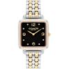 imageCOACH Cass Womens 2H Quartz Watch  28mm Square Stainless Steel Bracelet  Premium Fashion Timepiece  Gift for HerSilverGold Plated