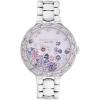 imageCOACH Chelsea Womens 2H Quartz Watch  36mm Stainless Steel Bracelet  CrystalSet Bezel with Floral Design  Premium Fashion Timepiece  Gift for HerSilver