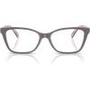 imageCoach Womens Hc6248u Rivet Universal Fit Cat Eye Prescription Eyewear FramesMilky VioletFloral FieldDemo Lens