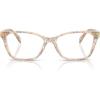 imageCoach Womens Hc6248u Rivet Universal Fit Cat Eye Prescription Eyewear FramesTransparentFloral FieldDemo Lens