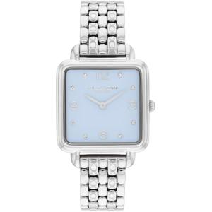 imageCOACH Cass Womens 2H Quartz Watch  28mm Square Stainless Steel Bracelet  Premium Fashion Timepiece  Gift for HerSilver