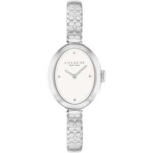 imageCOACH Sammy Womens 2H Quartz Watch  JewelryInspired 225mm Bangle Watch  Modern and Elegant Everyday Timepiece  Gift for HerSilverWhite