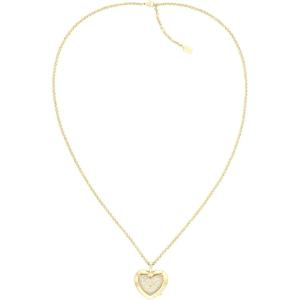 imageCOACH Womens Heart Watch Necklace  28mm 2H Quartz Watch with Stainless Steel Jewelry Chain  Gold Heart Design  Timeless Elegance  Gift for HerSilver