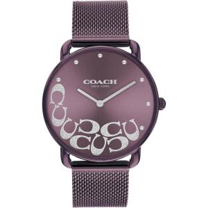 imageCoach Elliot Womens Watch  Sleek Design with Scatter Cs  Timeless Style for Any Occasion  Gift for Her  WaterResistant  36 mmPurple