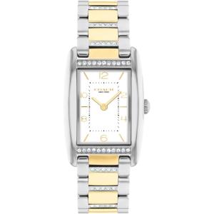 imageCoach Reese Womens Watch  2H Quartz Tank Watch with CrystalSet Link Bracelet  Water Resistant 3 ATM30 Meters  Gift for Her  Premium Fashion Timepiece for Every Occasion  24mmTwo Tone