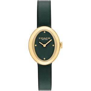 imageCoach Sammy Womens  2H Quartz Watch  Calfskin Leather Strap  Water Resistant up to 3ATM30 Meters  Gift for Her  Modern Design  Perfect for Everyday Wear  225mmGreen