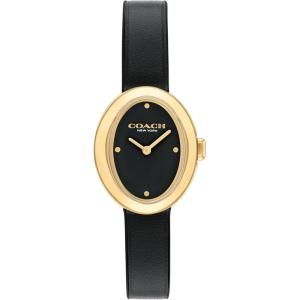 imageCoach Sammy Womens  2H Quartz Watch  Calfskin Leather Strap  Water Resistant up to 3ATM30 Meters  Gift for Her  Modern Design  Perfect for Everyday Wear  225mmBlack