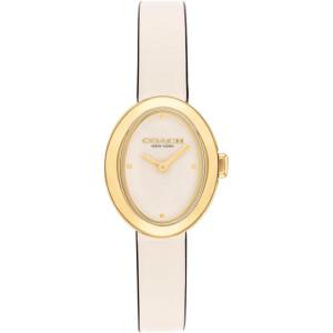 imageCoach Sammy Womens  2H Quartz Watch  Calfskin Leather Strap  Water Resistant up to 3ATM30 Meters  Gift for Her  Modern Design  Perfect for Everyday Wear  225mmChalk