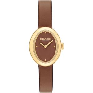 imageCoach Sammy Womens  2H Quartz Watch  Calfskin Leather Strap  Water Resistant up to 3ATM30 Meters  Gift for Her  Modern Design  Perfect for Everyday Wear  225mmSaddle
