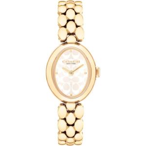 imageCoach Sammy Womens  2H Quartz Watch  Stainless Steel Bracelet  Water Resistant up to 3ATM30 Meters  Gift for Her  Modern Design  Perfect for Everyday Wear  225mmGold Plated