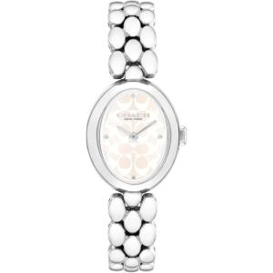 imageCoach Sammy Womens  2H Quartz Watch  Stainless Steel Bracelet  Water Resistant up to 3ATM30 Meters  Gift for Her  Modern Design  Perfect for Everyday Wear  225mmSilver  White