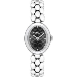 imageCoach Sammy Womens  2H Quartz Watch  Stainless Steel Bracelet  Water Resistant up to 3ATM30 Meters  Gift for Her  Modern Design  Perfect for Everyday Wear  225mmSilver  Black