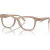 imageCOACH Womens Hc6231u Sculpted C Hardware Universal Fit Rectangular Prescription Eyewear FramesMilky Light BrownDemo Lens