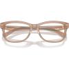 imageCOACH Womens Hc6231u Sculpted C Hardware Universal Fit Rectangular Prescription Eyewear FramesMilky Light BrownDemo Lens