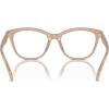 imageCOACH Womens Hc6232u Sculpted C Hardware Universal Fit Square Prescription Eyewear FramesMilky Light BrownDemo Lens