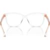 imageCOACH Womens Hc6242u Universal Fit Square Prescription Eyewear FramesTransparent ClearDemo Lens